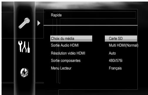 ONKYO DV-BD507 - Appuyez plusieurs fois sur [ENTER] pour sélectionner "carte SD - 1