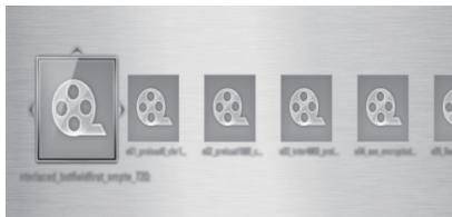 ONKYO BD-SP308 - Select a file using ▲/▼/◄/►, and press PLAY or ENTER (◎) to play the file. - 1