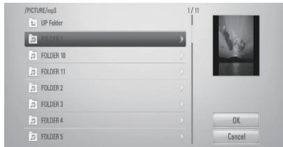 ONKYO BD-SP308 - Use ▲/▼ to select a file or a folder you wish to play. - 1
