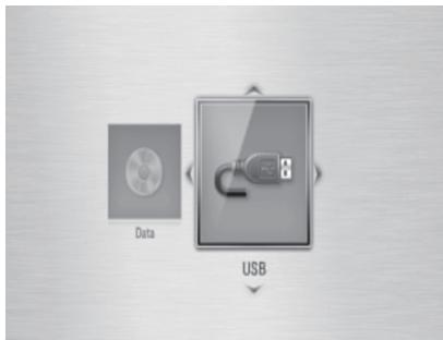 ONKYO BD-SP308 - Select the “USB” option using ◀/▶, and press ENTER (◎). - 1