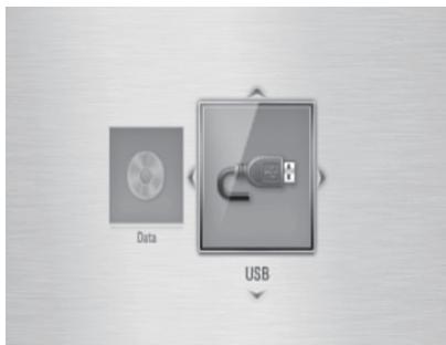 ONKYO BD-SP308 - Select the “Disc” or “USB” option using ◀/▶, and press ENTER (◎). - 1
