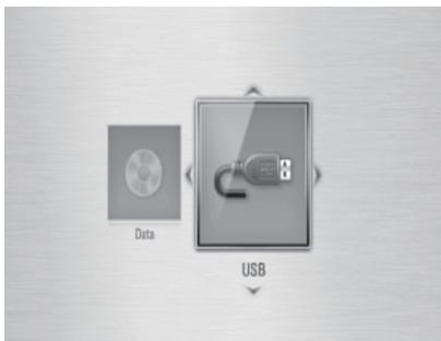 ONKYO BD-SP308 - Select the “Disc” or “USB” option using ◀/▶, and press ENTER (◎). - 1