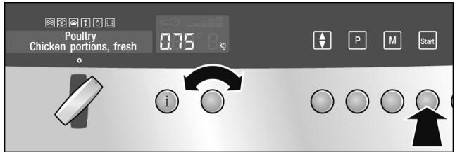 NEFF C47D42S0GB - Setting the weight - 1