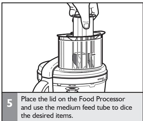KITCHENAID 5KFP1644EER,  ARTISAN 5KFP1644EER,  ARTISAN 5KFP1644EMS - Installing/using the dicing kit - 5