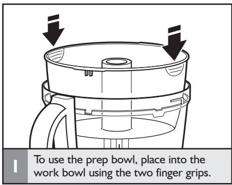KITCHENAID 5KFP1644EER,  ARTISAN 5KFP1644EER,  ARTISAN 5KFP1644EMS - Installing/removing the prep bowl - 1