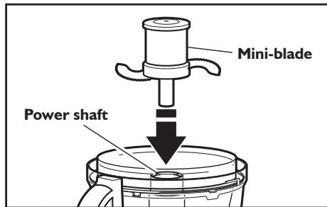 KITCHENAID 5KFP1644EER,  ARTISAN 5KFP1644EER,  ARTISAN 5KFP1644EMS - Installing/removing the mini-bowl and mini-blade - 2