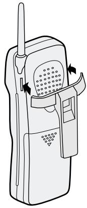 SANYO CLT-2420 - To attach the belt clip - 1