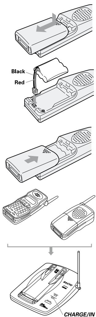 SANYO CLT-2420 - Preparing the battery pack - 1