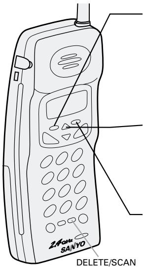 SANYO CLT-2420 - Erasing a stored name and phone number - 1