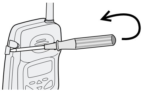 SANYO CLT-2420 - To remove the belt clip - 1