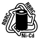 SANYO CLT-9922 - NICKEL-CADMIUM BATTERIES MUST BE DISPOSED OF PROPERLY - 1