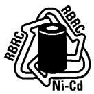 SANYO CLT-9925 - NICKEL-CADMIUM BATTERIES MUST BE DISPOSED OF PROPERLY - 1