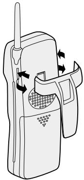 SANYO CLT-9930 - ▼ To attach the belt clip - 1