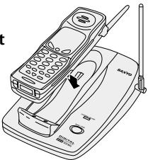 SANYO CLT-9930 - ▼ Charging the Handset - 1