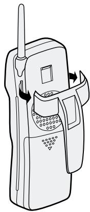 SANYO CLT-9960 - To remove the belt clip - 1