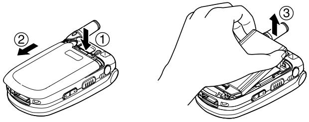 SANYO SCP-2300 - Removing the Battery - 1