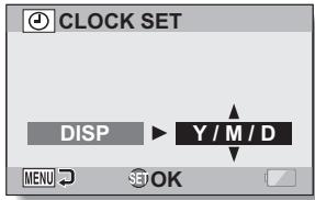 SANYO VPC-HD1000 - Set the order in which the date is displayed during playback. - 1