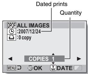 SANYO VPC-HD1000 - Specify whether the date is displayed on the print, and the number of prints. - 1