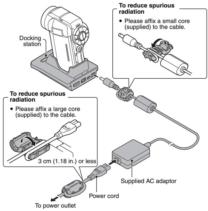 SANYO VPC-HD1000 - Using the docking station - 1