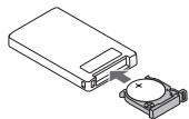 SANYO VPC-HD1000 - ② Re-insert the battery slot. - 1