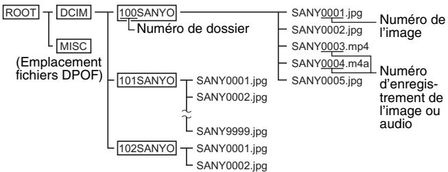 SANYO XACTI VPC-HD2GX - Configuration des répertoires de la carte - 1
