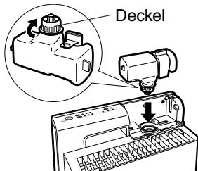 SANYO ABC-VW24A - Schließen sie den Behälterdeckel. - 1