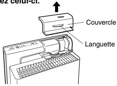 SANYO ABC-VW24A - Soulevez la languette du couvercle et retirez celui-ci. - 1