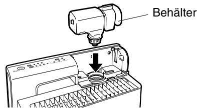 SANYO ABC-VW24A - Setzen Sie den Behälter wieder ein. - 1