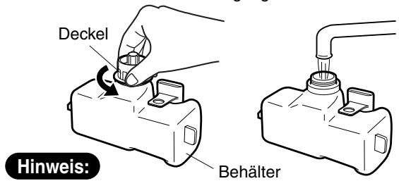 SANYO ABC-VW24A - Entfernen Sie den Behälterdeckel und füllen Sie den Behälter mit Trinkwasser auf. - 1