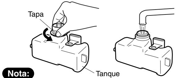 SANYO ABC-VW24A - Afloje la tapa del tanque y llene el tanque con agua del grifo. - 1