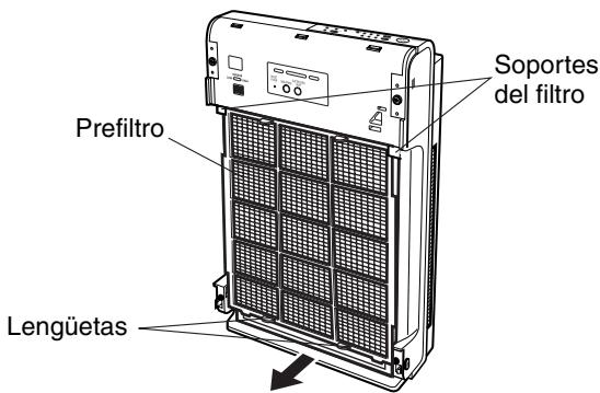 SANYO ABC-VW24A - Remueva el prefiltro (filtro). - 1