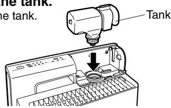 SANYO ABC-VW24A - Replace the tank. • Line up the tank. - 1
