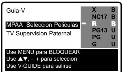 SANYO DS27930 - AJUSTE DE LA CLASIFICACION DE PELICULAS - 1