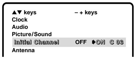 SANYO DS27930 - INITIAL CHANNEL SETUP - 1