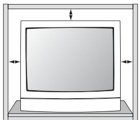 SANYO DS31820 - POSITIONING THE TV - 1