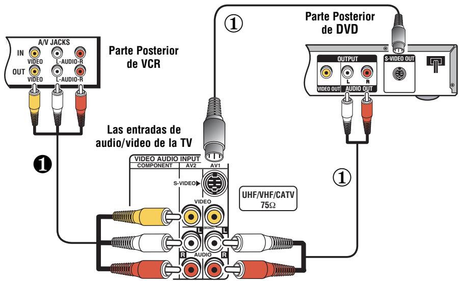 SANYO DS31820 - CONECTANDO UNA VCR O REPRODUCTOR DE DVD - 1