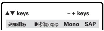 SANYO DS32224 - SETTING AUDIO MODE - 1