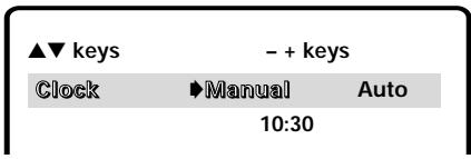 SANYO DS32920 - To set the clock manually: - 2
