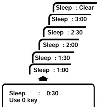 SANYO DS32920 - SETTING THE SLEEP TIMER - 2
