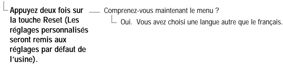 SANYO DS32920 - Je ne comprends pas ce qui apparaît au menu à l'écran - 1