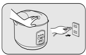 SANYO ECJ-N100F - Close the Lid and plug power supply cord into outlet. - 1