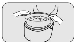 SANYO ECJ-N100F - Place the ingredients and seasonings into the Inner Pot. Place Inner Pot into the main unit. - 1