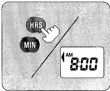 SANYO ECJ-S35S - Press the HRS and MIN buttons to set the correct time. - 1