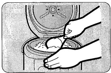 SANYO ECJ-S35S - Stir the rice before serving. Cooked rice can be kept warm for up to 12 hours. - 1