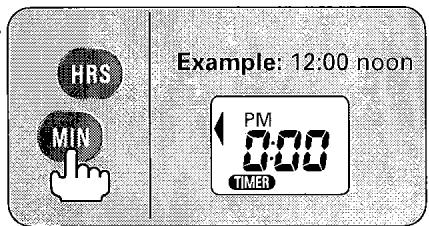 SANYO ECJ-S35S - Press the HRS and MIN buttons to set the time of completion. - 1