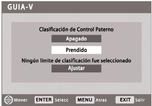 SANYO HT30746 - PARA CONFIGURAR LAS CLASIFICACIONES DE V-GUIDE - 1