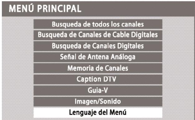 SANYO HT30746 - LENGUAJE DEL MENÚ - 1