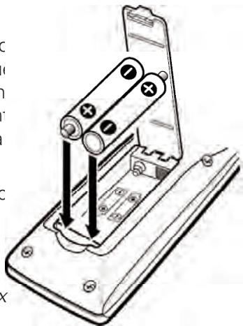 SANYO HT30746 - INSTALLATION DE 2 PILES AAA - 1