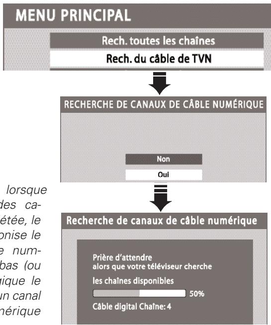 SANYO HT30746 - RECHERCHE DE CANAUX DE CÂBLE NUMÉRIQUE (FACULTATIF) - 2
