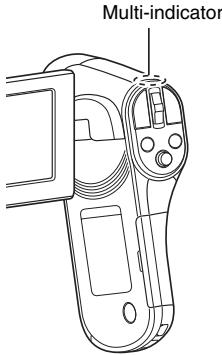 SANYO VPC-CG102BK - Concerning the multi-indicator - 1